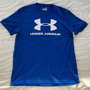 Large Underarmour Men Blue T-Shirt